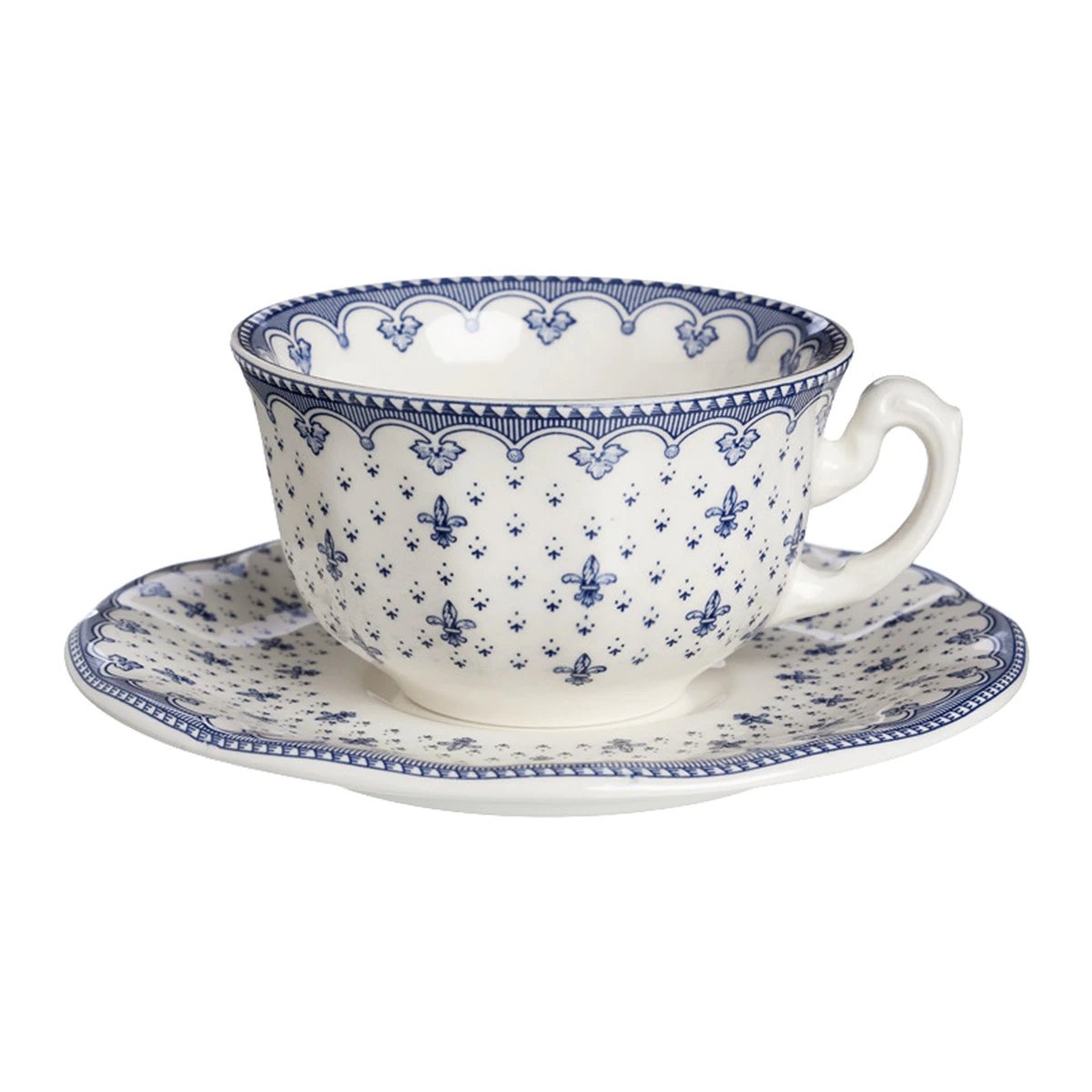 Vajilla La Cartuja de Sevilla Colección Flor de Lis Azul - #pino_y_jacaranda#