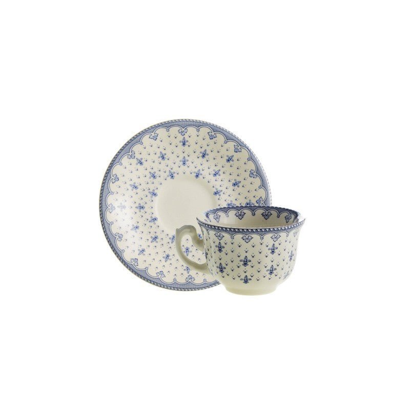 Vajilla La Cartuja de Sevilla Colección Flor de Lis Azul - #pino_y_jacaranda#