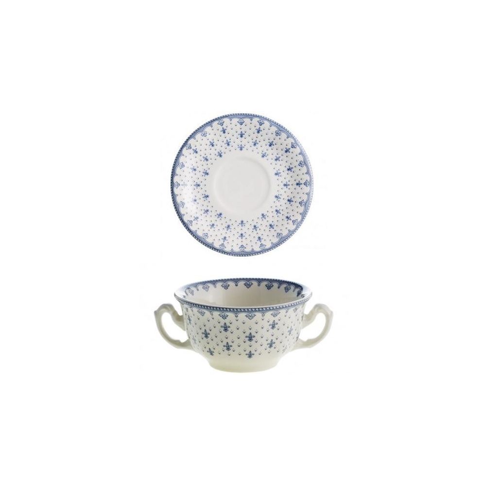 Vajilla La Cartuja de Sevilla Colección Flor de Lis Azul - #pino_y_jacaranda#