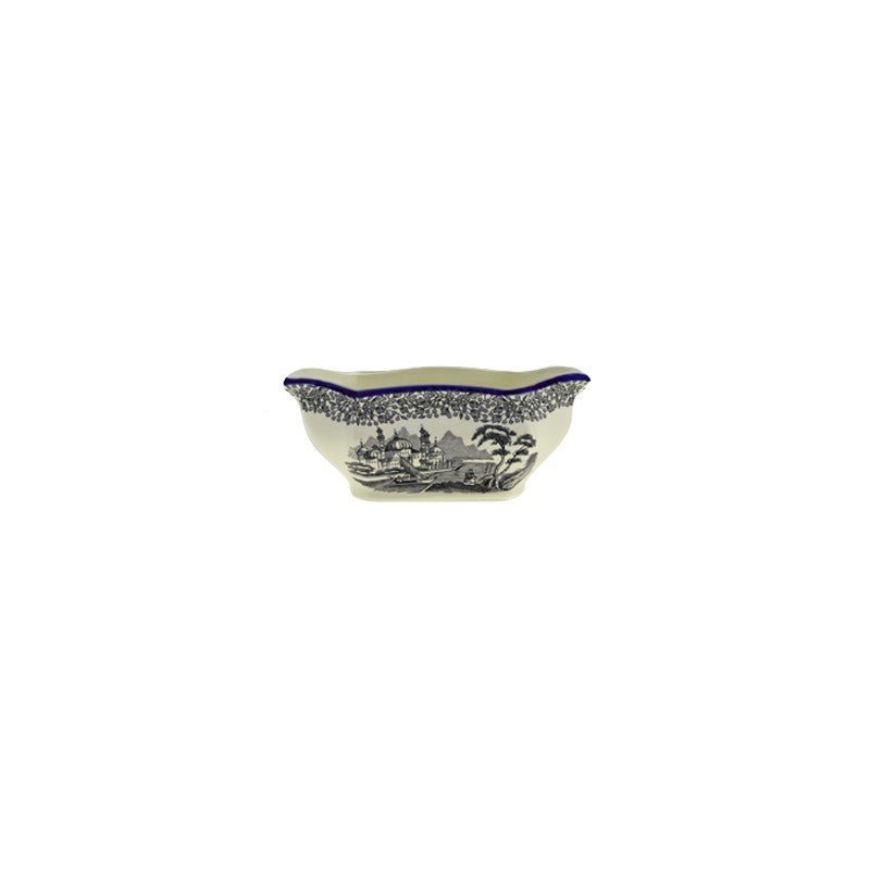 Vajilla La Cartuja de Sevilla Colección Negro Vistas Blue by Aaron Stewart 42 Piezas - #pino_y_jacaranda#