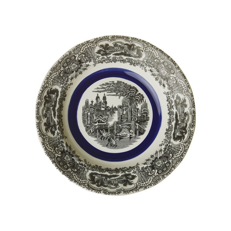 Vajilla La Cartuja de Sevilla Colección Negro Vistas Blue by Aaron Stewart 42 Piezas - #pino_y_jacaranda#