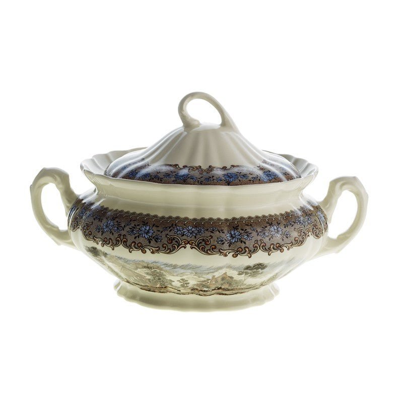 Vajilla La Cartuja de Sevilla Colección Viejo Molino 42 Piezas - #pino_y_jacaranda#