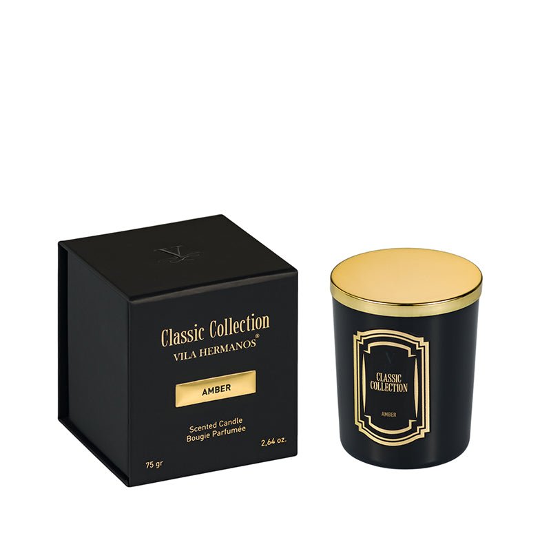 Vela Red Amber Classic Negra - #pino_y_jacaranda#