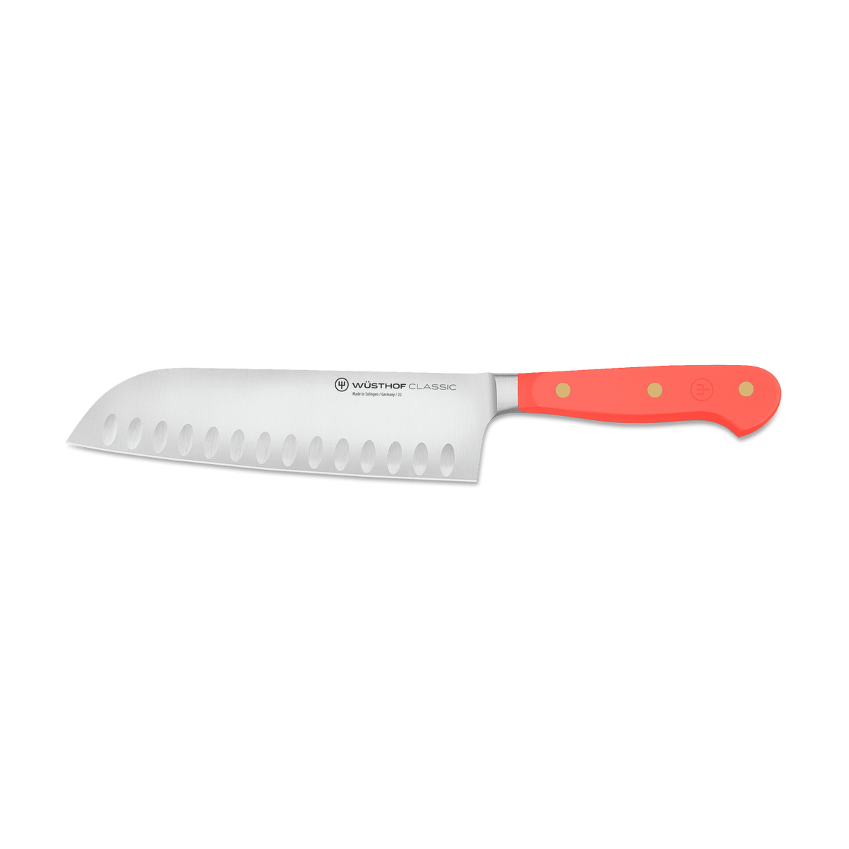 Santoku alveolado Wüsthof Classic Colour 17 cm