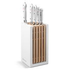 Bloque de 6 piezas Wüsthof Classic White con cuchillo de pan