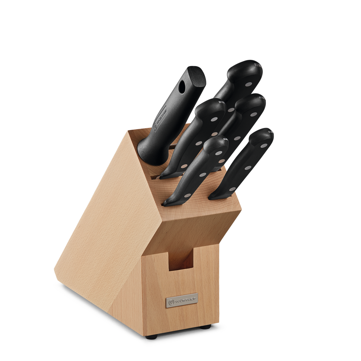 Bloque de 7 piezas Wüsthof Gourmet de madera de haya