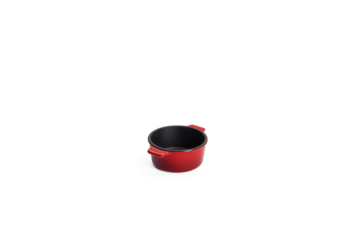 Set de 2 minicacerolas de hierro fundido Woll Iron 10 cm rojo chili