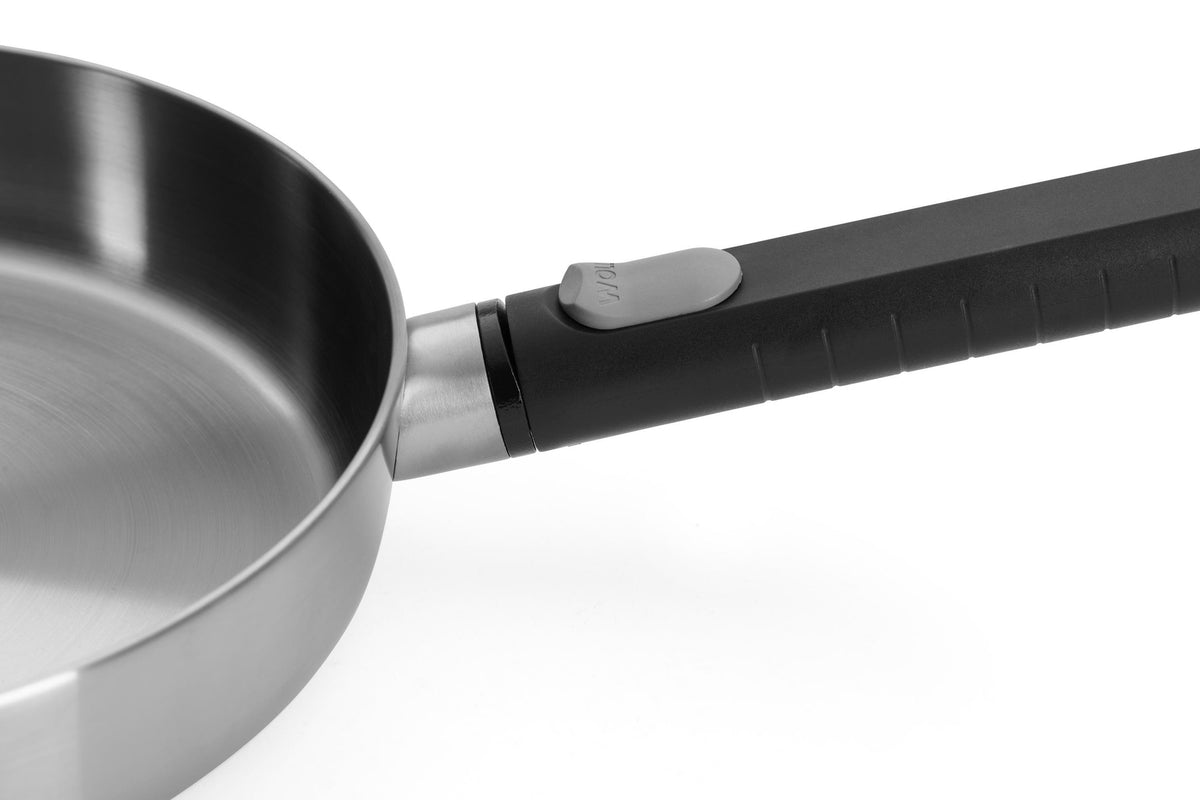 Set de 3 sartenes Woll Logic Steel 20, 24 y 28 cm