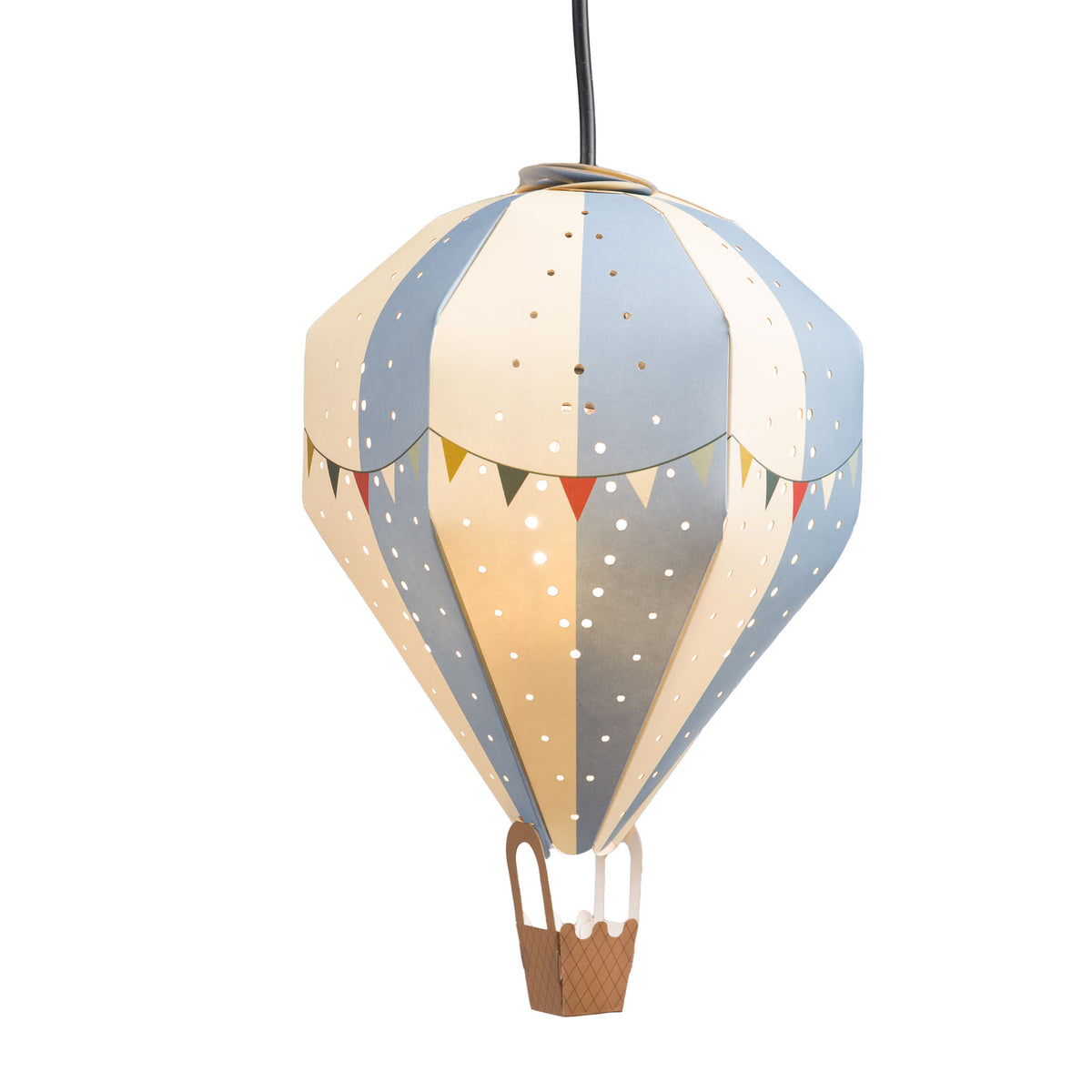 Lámpara colgante Sky Ballon encendida