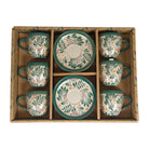 Juego de 6 Tazas de Café Verde Harmonia