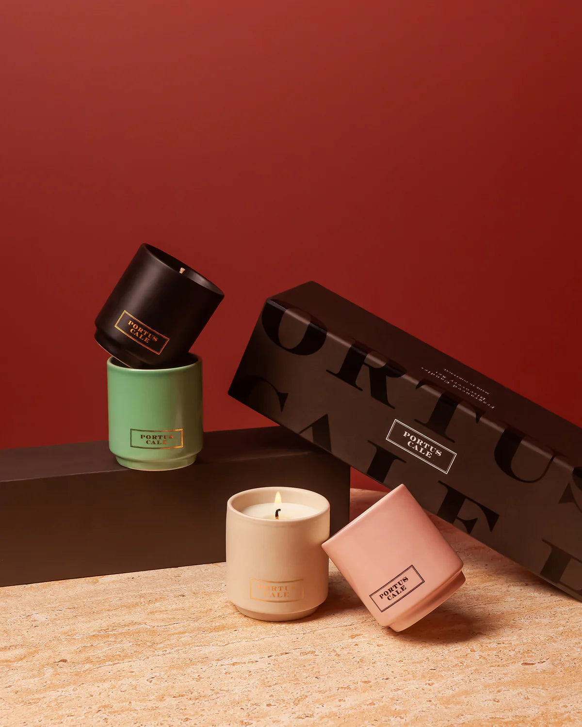 Discovery Set de 4 Velas Aromáticas de Castelbel - Portus Cale Collection - #pino_y_jacaranda#