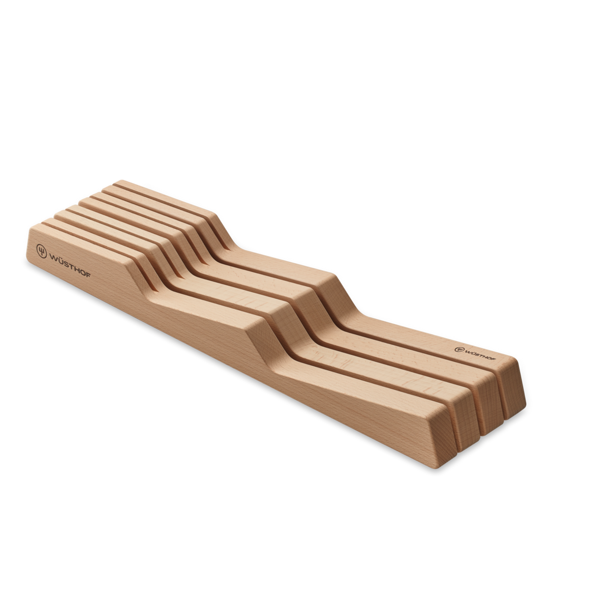 Organizador de cajón para cuchillos Wüsthof de madera de haya