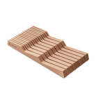 Organizador de cajón para cuchillos Wüsthof de madera de haya