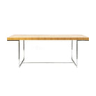 Mesa de comedor con patas cromadas Brandal