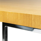 Mesa de comedor con patas cromadas Brandal