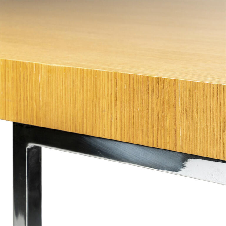 Mesa de comedor con patas cromadas Brandal
