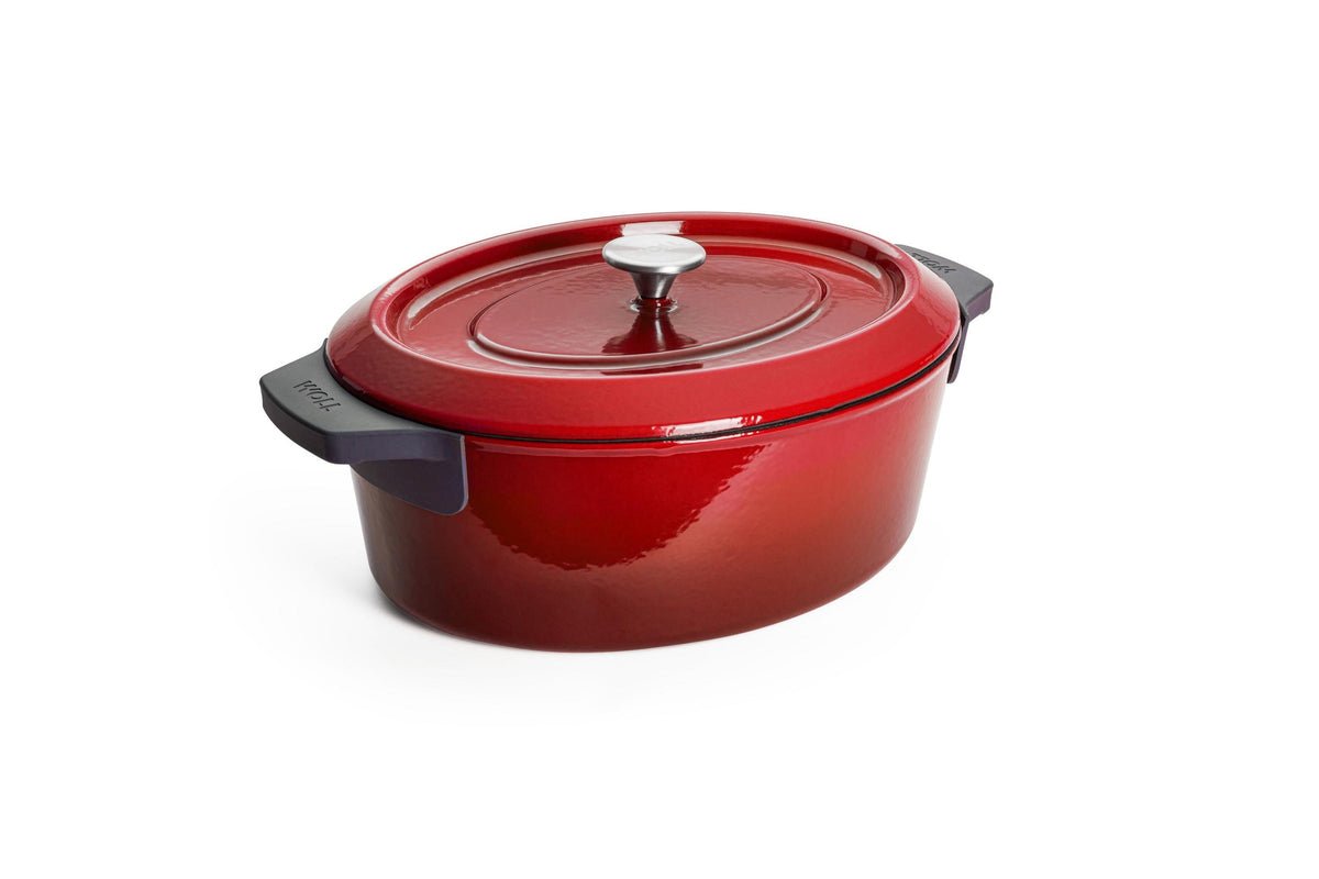 Rustidera de hierro fundido Woll Iron 34 x 26 cm rojo chili