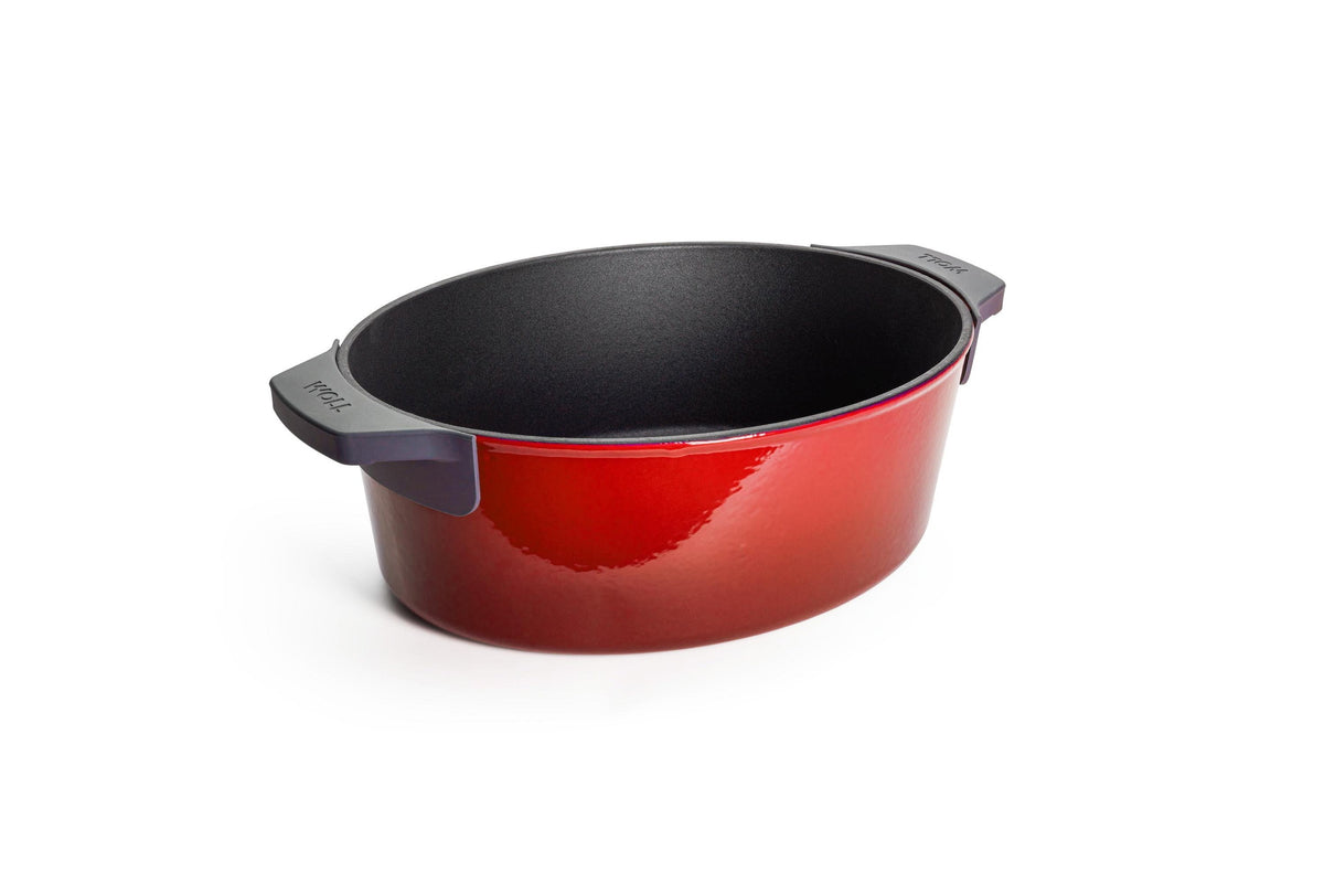 Rustidera de hierro fundido Woll Iron 34 x 26 cm rojo chili
