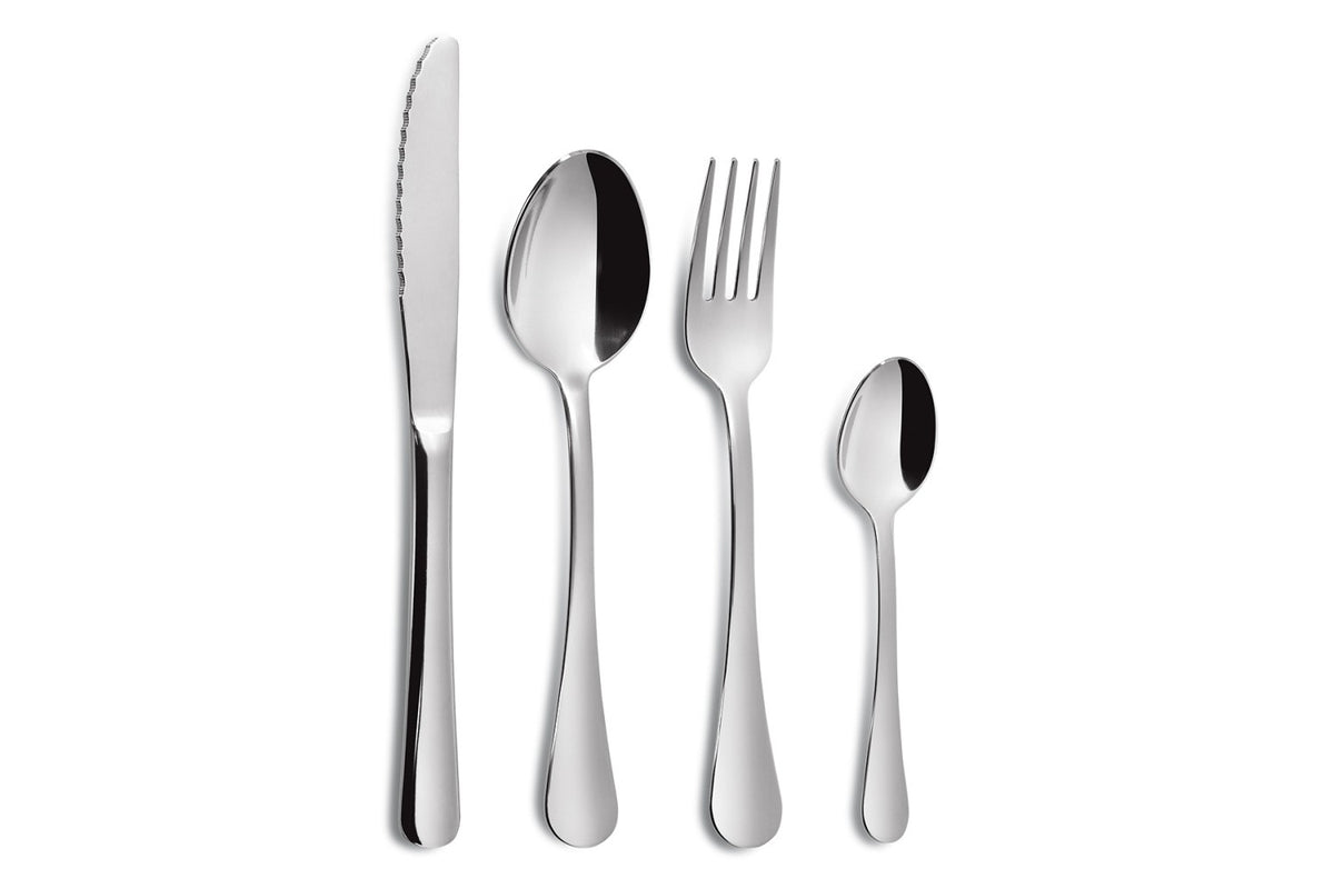 Set de 3 cuberterías de acero inoxidable Sevilla Comas