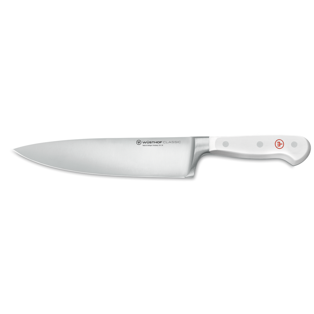 Bloque de 6 piezas Wüsthof Classic White con cuchillo de pan