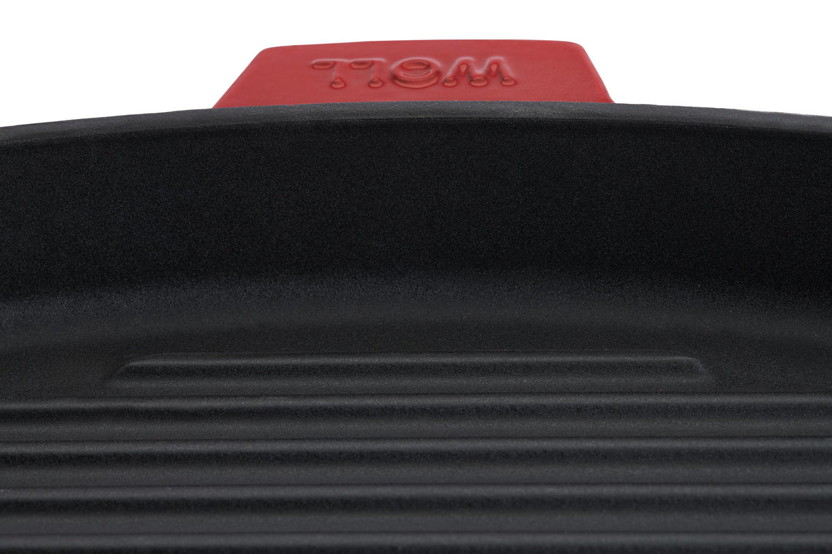 Sartén grill de hierro fundido Woll Iron 28 x 28 cm rojo chili