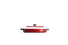 Sartén grill de hierro fundido Woll Iron 28 x 28 cm rojo chili