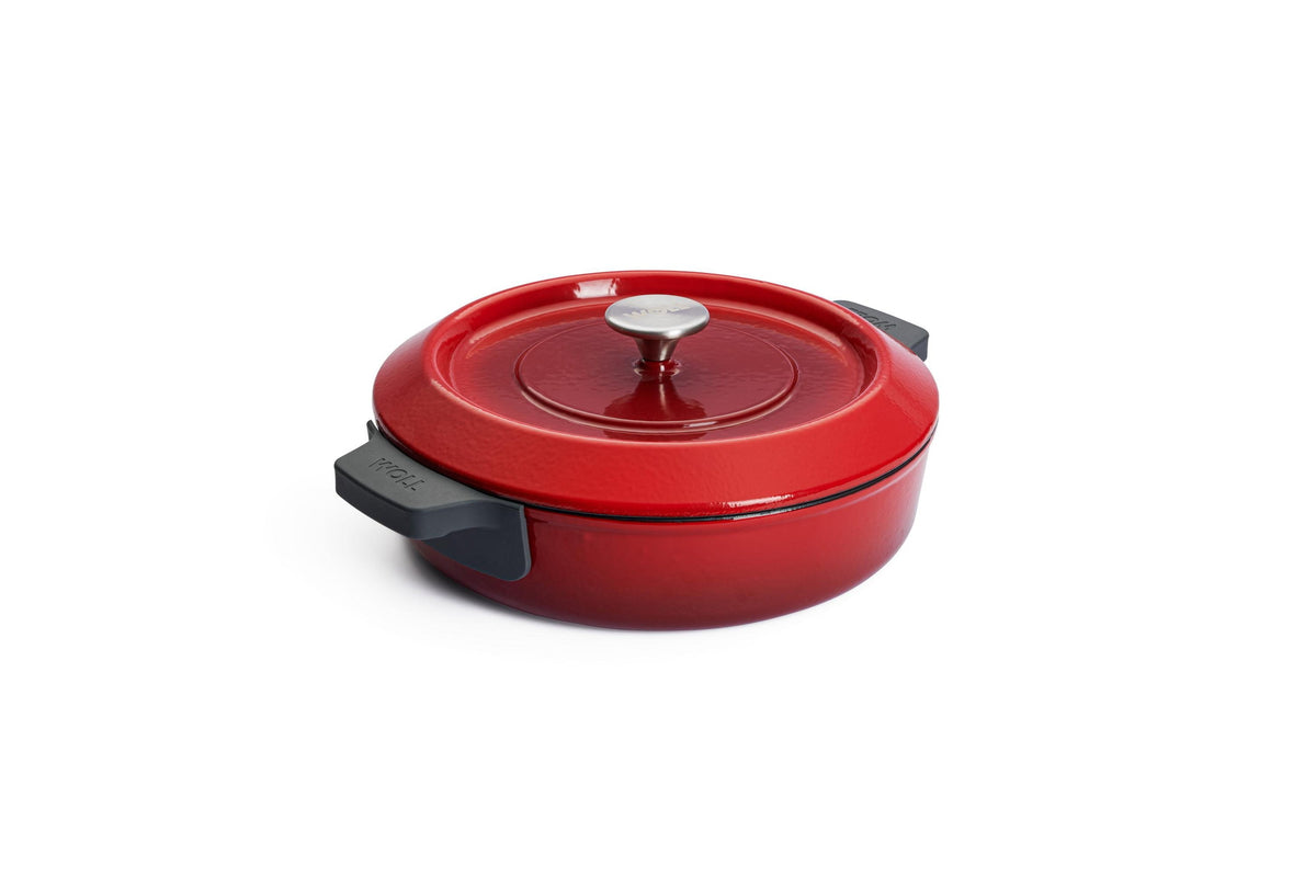 Cacerola de hierro fundido Woll Iron 28 cm rojo chili