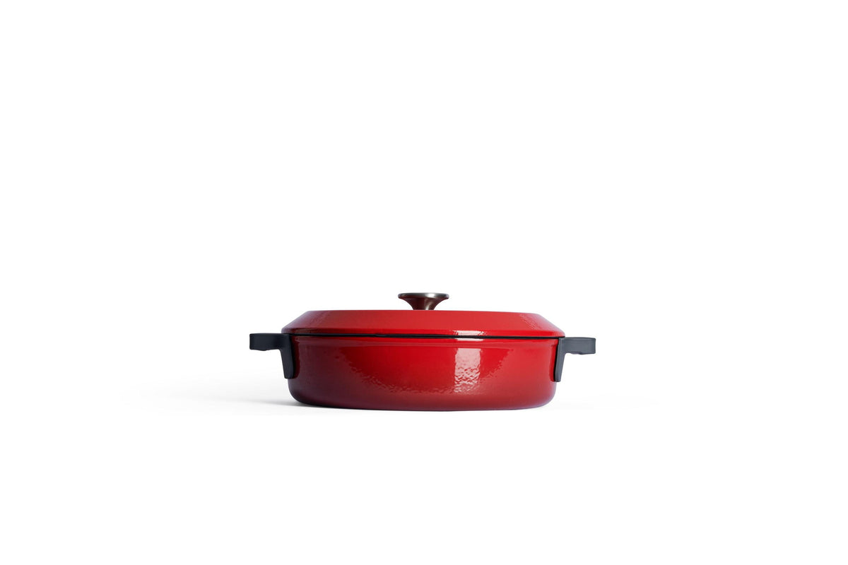 Cacerola de hierro fundido Woll Iron 28 cm rojo chili