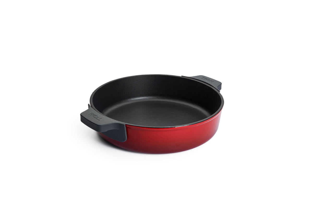 Cacerola de hierro fundido Woll Iron 28 cm rojo chili