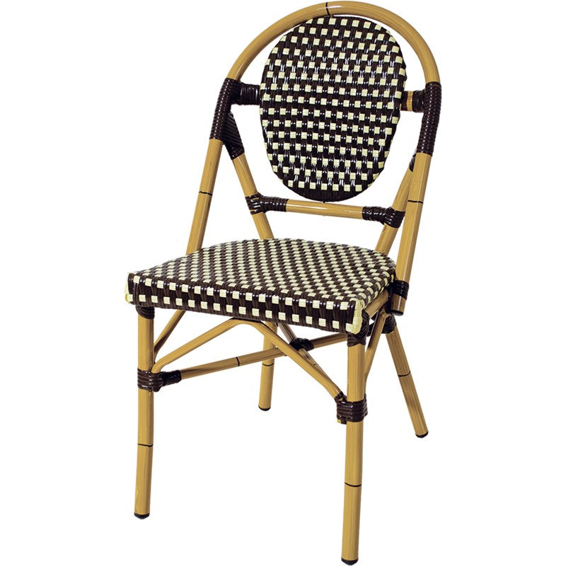 Silla de aluminio y tejido sintético Ravioli