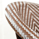 Silla con brazos de aluminio efecto ratán Young