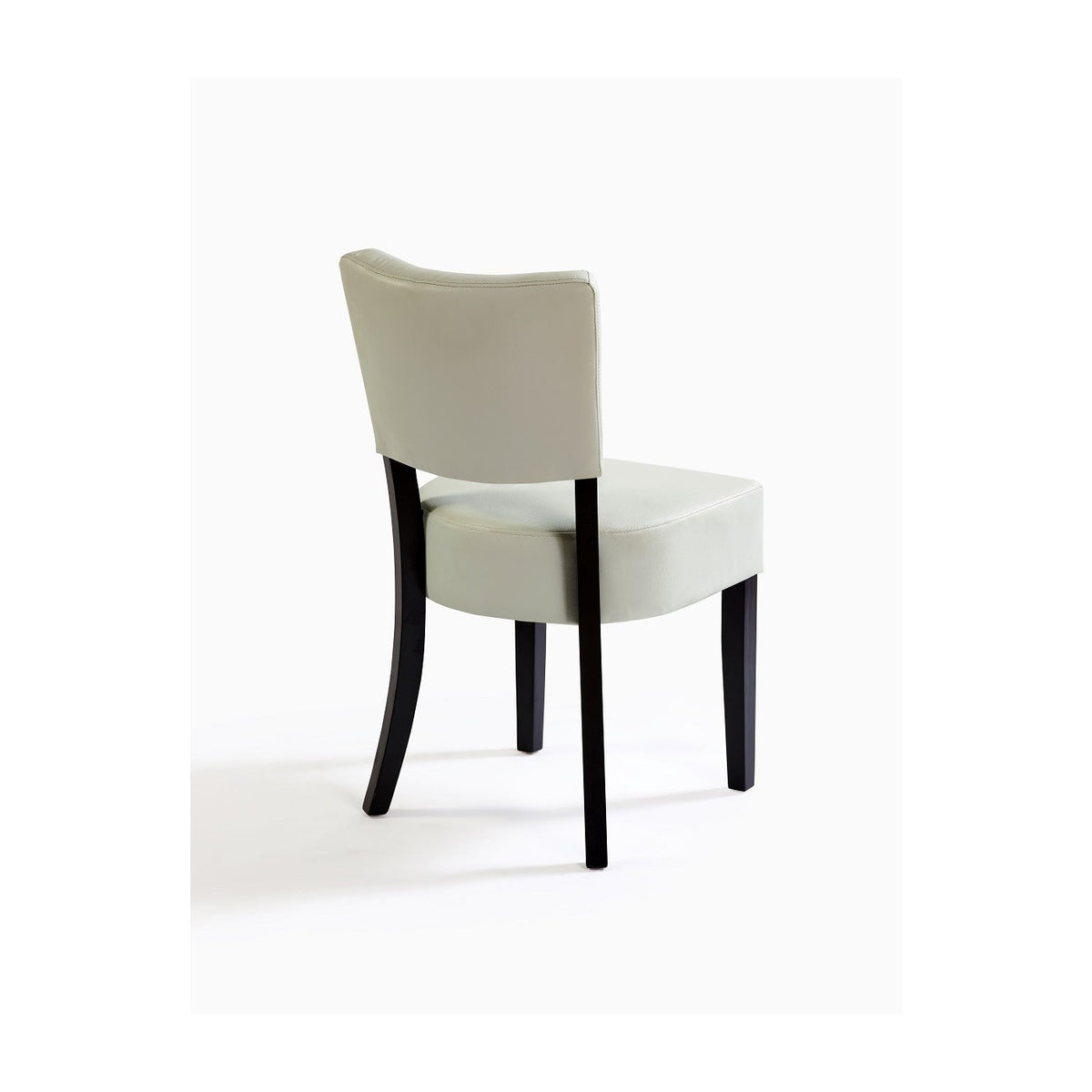 Set de 2 sillas de polipiel blanca Pujerra