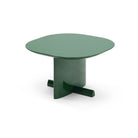 Mesa auxiliar cuadrada verde alto brillo Bol