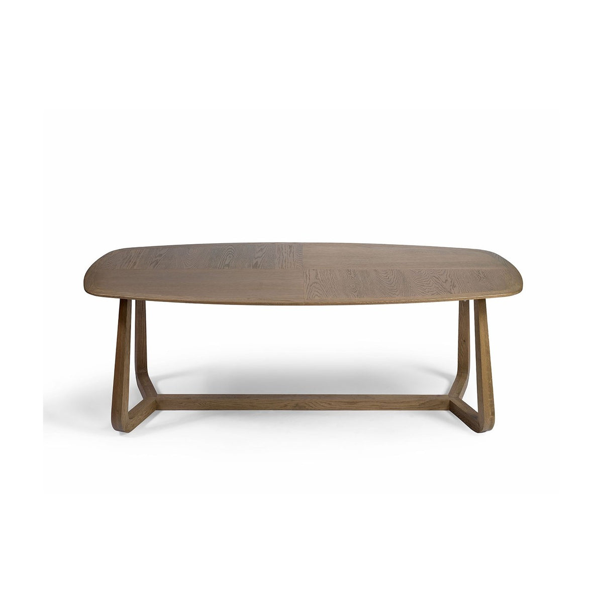 Mesa de comedor de roble natural de tablero irregular Santa Gertrudis