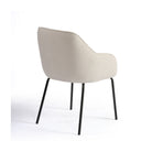 Sillón de comedor tapizado gris piedra Erbalunga