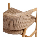 Silla de exterior de teca natural y resina Cala Jondal