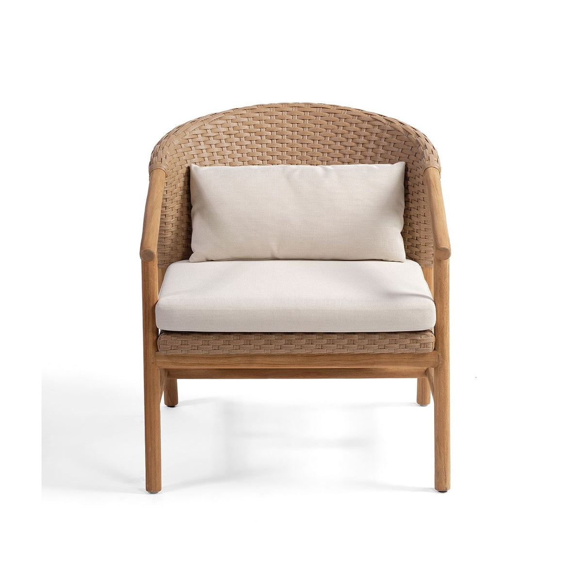 Sillón bajo de teca y resina Cala Comte