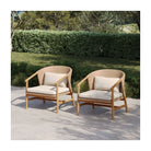 Sillón bajo de teca y resina Cala Comte