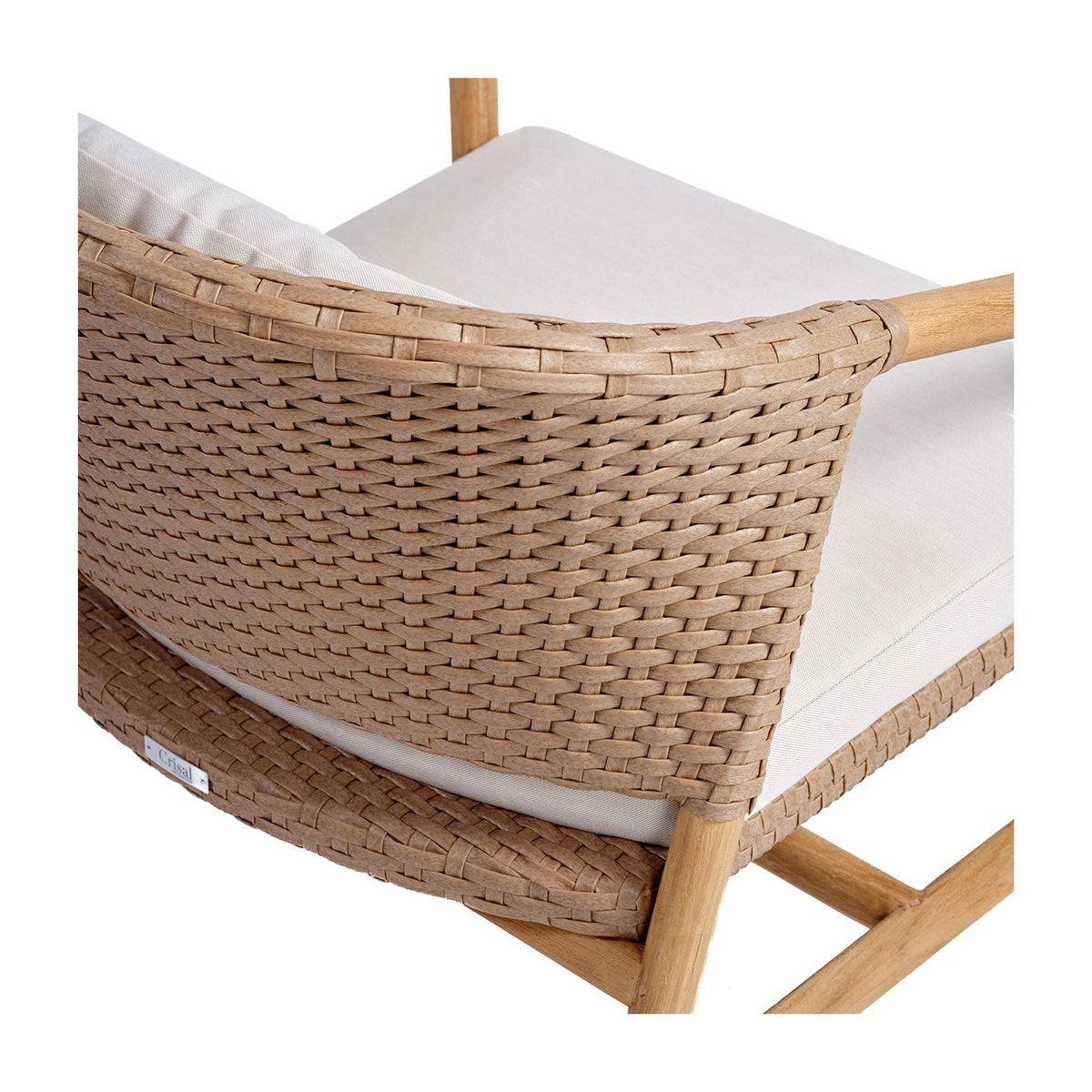 Sillón bajo de teca y resina Cala Comte