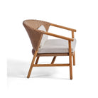 Sillón bajo de teca y resina Cala Comte