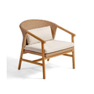 Sillón bajo de teca y resina Cala Comte