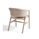 Silla de exterior de teca envejecida y resina Cala Bassa
