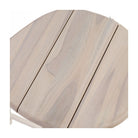 Mesa de centro de teca envejecida y aluminio blanco Es Codolar