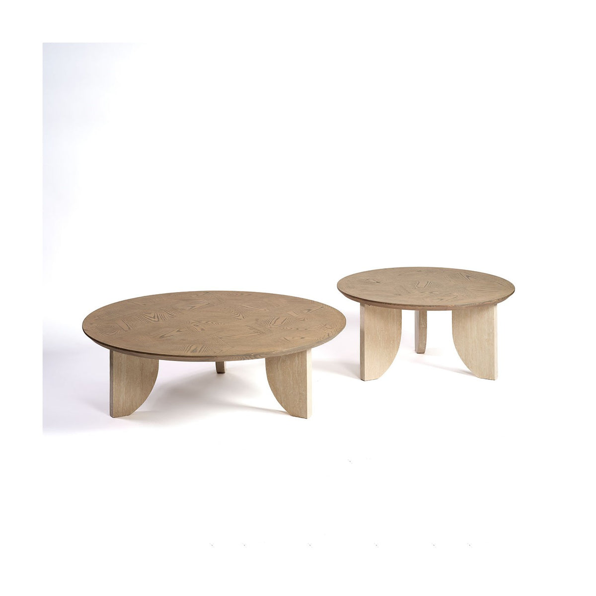Mesa de centro de fresno y travertino Ksar