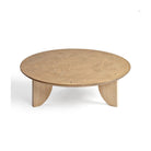Mesa de centro de fresno y travertino grande Chebba