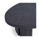Mesa ovalada de roble black brown Qala