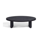 Mesa ovalada de roble black brown Qala