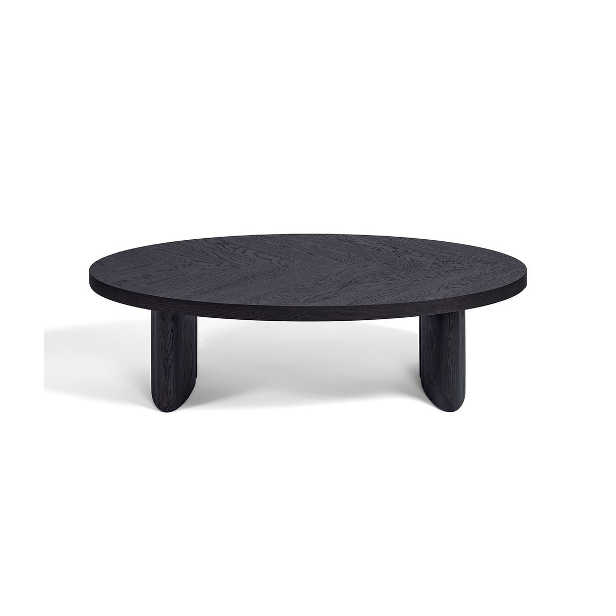 Mesa ovalada de roble black brown Qala