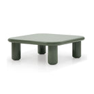 Mesa de centro cuadrada verde oliva alto brillo Opatija