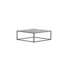 Mesa de centro de travertino gris y metal Polop